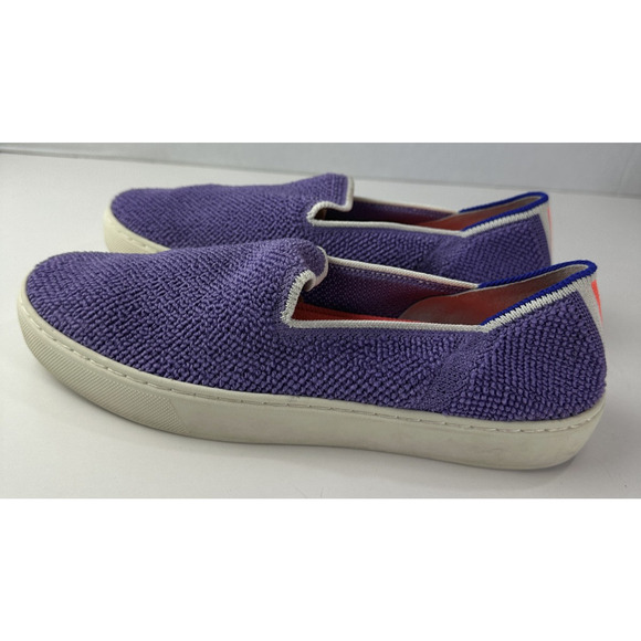 Rothy’s The Original Slip On Amethyst Terry Purple Knit Sneaker Size 7 Shoes - Picture 2 of 14